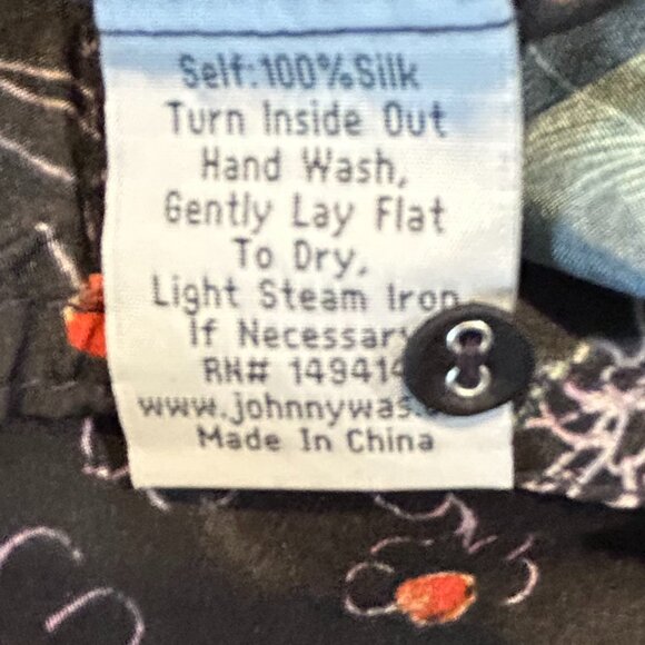 Johnny WasJolene Floral Silk Ruffled Long Sleeve Blouse - Picture 8 of 11